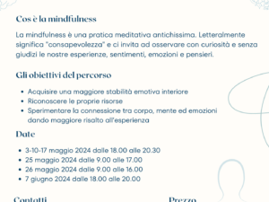 Corso | Mindfulness, maggio 2024